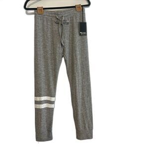 New Michael Lauren x Revolve Campbell Vintage Jogger W/ white Stripes In Gray XS